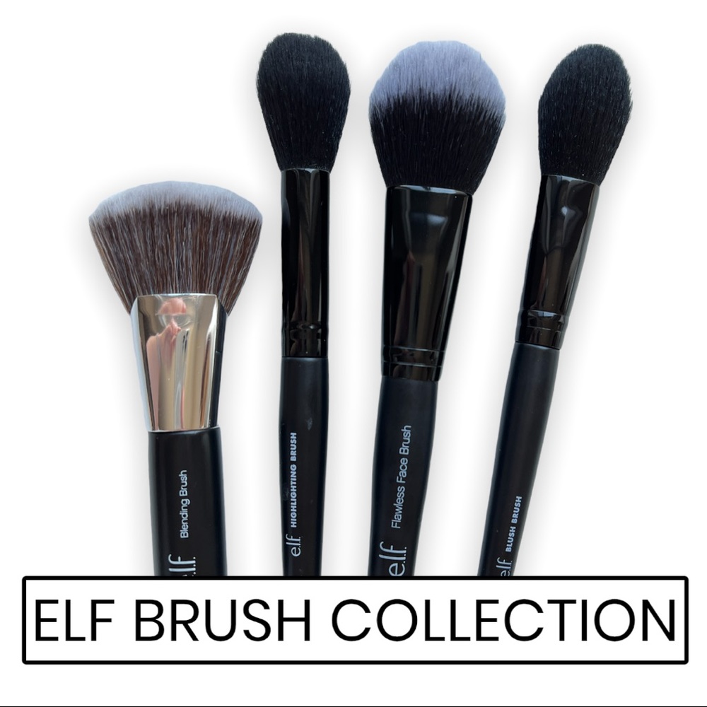 Lot of 4 ELF Makeup Brushes BRAND NEW